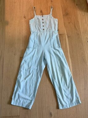 Light Denim Jumpsuit Tank Top